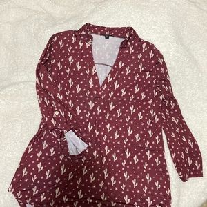 Long sleeve cactus shirt